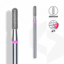 Staleks - Drill bit Diamond oval 2,3 Mm | 8 Mm red | jemná FA30R023-8K