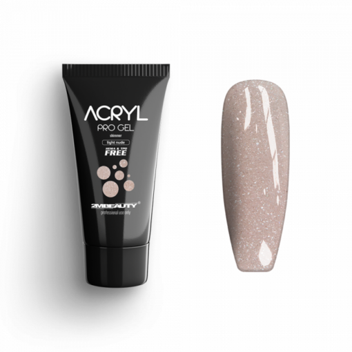 Acryl pro gel Shimmer Light nude HEMA & TPO free 15g